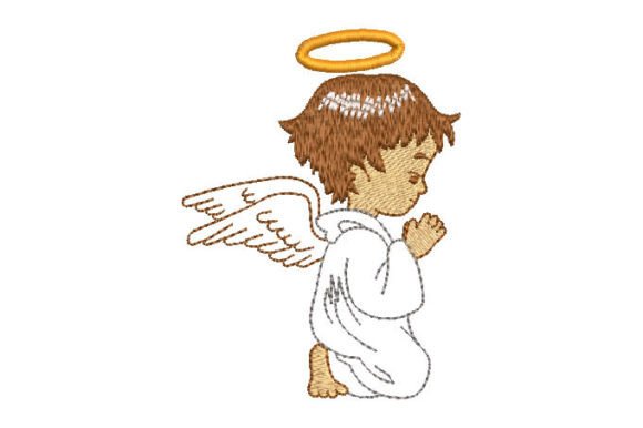 Baby Angel Praying Embroidery