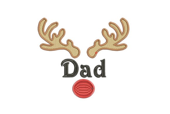 Christmas Dad Embroidery Design