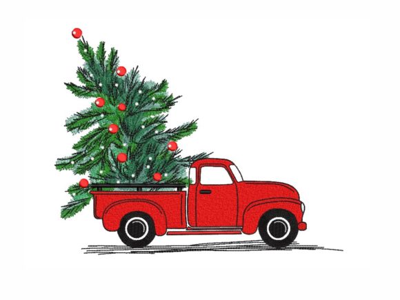 Christmas Truck Embroidery Review