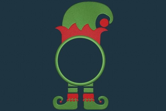 Elf Monogram: A Festive Embroidery Design