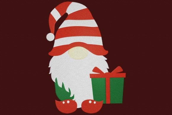 Gnome Gift Embroidery Design