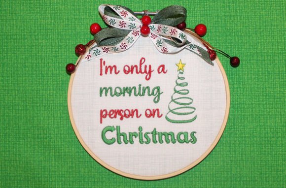 Sassy Christmas Embroidery Design