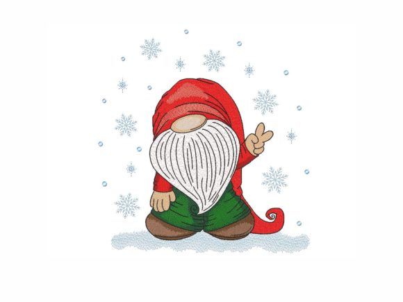 Winter Gnome: A Festive Embroidery Must-Have